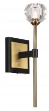  WS1825-1AB/BK - Wall Sconce Aged Brass/Black