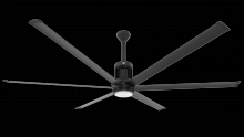  MK-I61-081806A728I12S2 - Ceiling Fan Kit, i6, 96", 100-277V/1PH, WiFi/BLE, Indoor, 0.05HP, 125W, Universal Mount