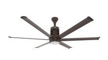 Big Ass Fans  MK-I61-061906A730I06 - i6 Outdoor 72" Ceiling Fan, Universal Mount, App Pkg - Oil Rubbed Bronze, Ext Tube - 6"