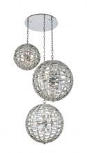 Allegri 037253-010-FR001 - Alta 3 Orb Multi Drop Foyer (18"+26"+26")