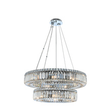 Allegri 11775-010-FR001 - Rondelle (18 + 26) Inch 2 Tier Pendant