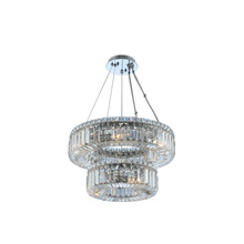 Allegri 11776-010-FR001 - Rondelle (12 + 18) Inch 2 Tier Pendant
