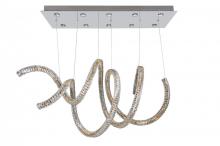 Allegri 11804-010-FR001 - Ravina 10 Light + LED Convertible Pendant - Flush Mount