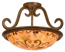  3172TO/ECRU - Santa Barbara 3 Light Semi Flush Mount