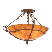  3499BA/BLZ - Vine 3 Light Semi Flush Mount