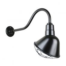  H-QSN18110-SA-91/QSNHL-A-91/QSNWGR-10-91 - 10" Gooseneck Light Angle Shade, QSNHL-A Arm, Wire Guard Accessory