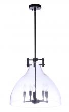  55895-FB - Chardonnay 5 Light Pendant in Flat Black