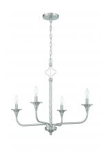  57024-BNK - Jolenne 4 Light Chandelier in Brushed Polished Nickel