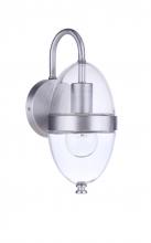  ZA3504-SA - Sivo 1 Light Small Outdoor Wall Lantern in Satin Aluminum