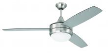  PHZ52BNK3-BNGW - 52" Phaze II 3-Blade in Brushed Polished Nickel w/ Brushed Nickel/Greywood Textured Blades