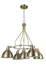  35925-LB - Timarron 5 Light Down Chandelier in Legacy Brass