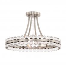  CLO-8894-BN - Clover 4 Light Brushed Nickel Semi Flush Mount