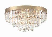  HAY-1403-AG - Hayes 8 Light Aged Brass Flush Mount