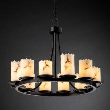 Justice Design Group (Yellow) FAL-8768-12-DBRZ - Dakota 12-Light Ring Chandelier (Short)