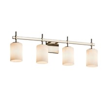  FSN-8414-10-OPAL-NCKL - Union 4-Light Bath Bar