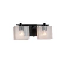 Justice Design Group (Yellow) FSN-8442-55-SEED-MBLK - Era 2-Light Bath Bar