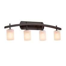 Justice Design Group (Yellow) FSN-8594-10-FRCR-DBRZ - Archway 4-Light Bath Bar