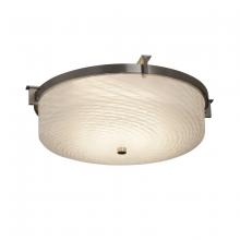 Justice Design Group (Yellow) FSN-8985-WEVE-NCKL - Era 16" Round Flush-Mount