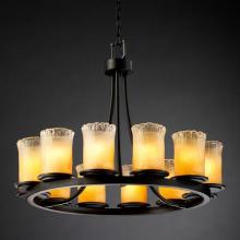  GLA-8768-16-CLRT-DBRZ - Dakota 12-Light Ring Chandelier (Short)