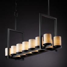  POR-8764-10-PLET-MBLK - Dakota 14-Light Bridge Chandelier (Tall)