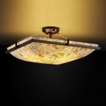 Justice Design Group (Yellow) ALR-9781-25-DBRZ-LED3-3000 - 18" Square LED Semi-Flush Bowl w/ Ring