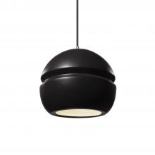  CER-6410-CRB-ABRS-BKCD-LED1-700 - Small Sphere 1-Light LED Pendant