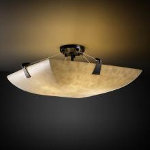  CLD-9631-25-NCKL - 18" Semi-Flush Bowl w/ Tapered Clips