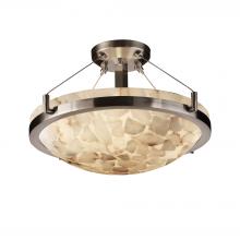  ALR-9681-35-NCKL-LED3-3000 - 18" LED Semi-Flush Bowl w/ Ring