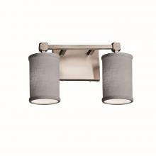  FAB-8422-10-GRAY-NCKL - Tetra 2-Light Bath Bar