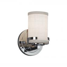 Justice Design Group (Yellow) FAB-8451-10-WHTE-CROM - Atlas 1-Light Wall Sconce