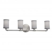  FAB-8464-10-GRAY-NCKL - Bronx 4-Light Bath Bar