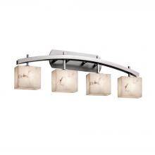 Justice Design Group (Yellow) FAL-8594-55-NCKL - Archway 4-Light Bath Bar