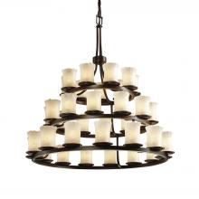  GLA-8712-16-WHTW-DBRZ - Dakota 36-Light 3-Tier Ring Chandelier