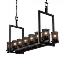 Justice Design Group (Yellow) MSH-8769-10-MBLK - Dakota 14-Light Bridge Chandelier (Short)