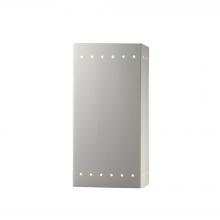 Justice Design Group (Yellow) CER-0965W-BIS - Large Rectangle w/ Perfs - Open Top & Bottom (Outdoor)