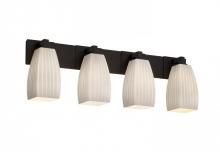  FSN-8924-30-RBON-MBLK - Modular 4-Light Bath Bar