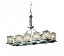  GLA-8650-26-WHTW-DBRZ - Montana 10-Light Rectangular Ring Chandelier