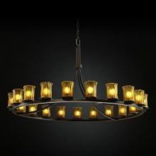  GLA-8716-16-GLDC-MBLK - Dakota 21-Light 1-Tier Ring Chandelier