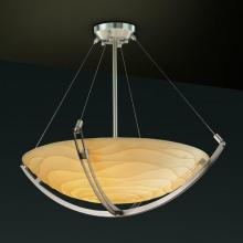  PNA-9722-25-WAVE-NCKL - 24" Pendant Bowl w/ Crossbar