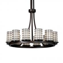  WGL-8763-10-GRCB-DBRZ - Dakota 12-Light Ring Chandelier (Tall)