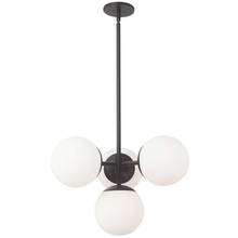 Dainolite Canada DAY-214P-MB - 4 Light Halogen Pendant, Matte Black w/ White Opal Glass
