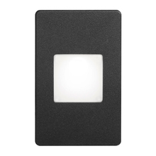 Dainolite Canada DLEDW-245-BK - 120VAC input, L125mmxW78mmxH37mm, 2700K, 3.3W IP65, Black Wall LED Light with White Lens.