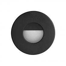  DLEDW-300-BK - Black Round In/Outdoor 3W LED Wall Light