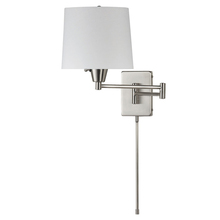  DWL80DD-SC - Swing Arm Wall Lamp White Shade