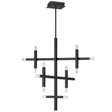 Dainolite Canada FCS-3656C-MB - 42W Matte Black Chandelier w/ Acrylic Diffuser