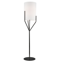  KHL-651F-MB - 1LT Incandescent Floor Lamp, MB w/ WH Shade