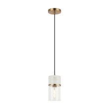 Matteo C39901AG - Marmor Aged Gold Brass + White Marble Pendant