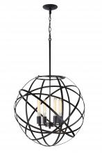 Matteo C57804BK - Atom Black Chandelier