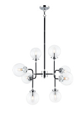 Matteo C58208CHCL - Particles Black and Chrome Pendant