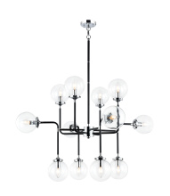 Matteo C58212CHCL - Particles Black and Chrome Pendant